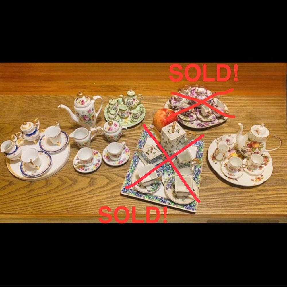 Tea sets (all 4 sets)